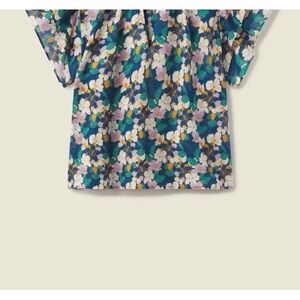 Travota Birds of Paradis Clover Top, Tropical Vine, Large NEW with Tags NWT
